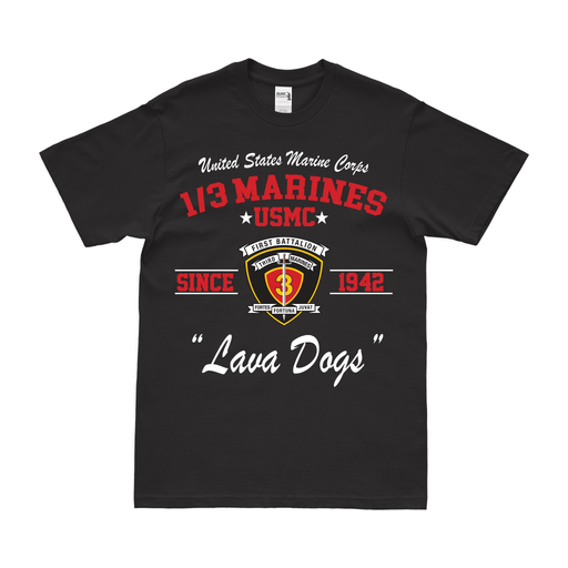 1st Battalion, 3rd Marines (1/3) Since 1942 Legacy T-Shirt Tactically Acquired   