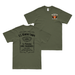 Double-Sided 1/3 Marines Whiskey Label T-Shirt Tactically Acquired   