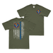 Double-Sided 1/4 Marines American Flag T-Shirt Tactically Acquired Small Military Green 