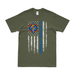 1st Battalion, 4th Marines (1/4 Marines) American Flag T-Shirt Tactically Acquired   