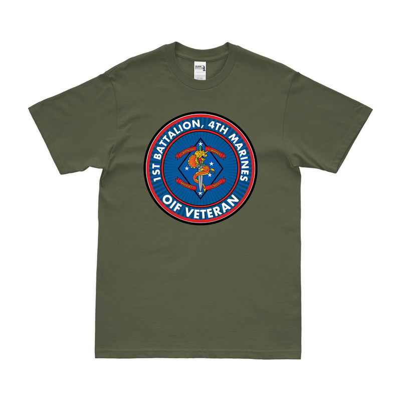 1st Bn 4th Marines (1/4 Marines) OIF Veteran T-Shirt