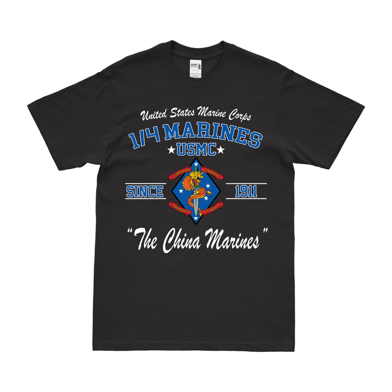 1st Battalion, 4th Marines (1/4 Marines) Since 1911 Legacy T-Shirt