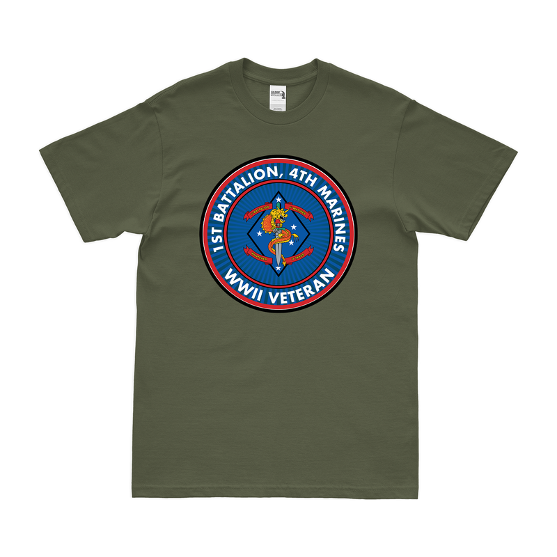 1st Bn 4th Marines (1/4 Marines) WW2 Veteran T-Shirt