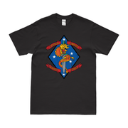 Distressed 1st Battalion, 4th Marines (1/4 Marines) Logo T-Shirt Tactically Acquired Small Black 