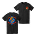Double-Sided 1/4 Marines Logo USMC Veteran T-Shirt Tactically Acquired   