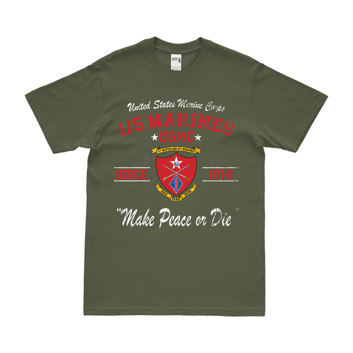 Distressed 1/5 Marines Since 1914 Legacy T-Shirt Tactically Acquired   