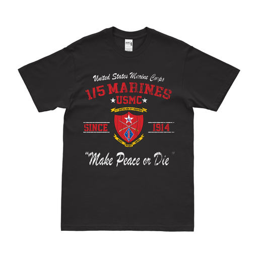 Distressed 1/5 Marines Since 1914 Legacy T-Shirt Tactically Acquired   