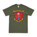 1/5 Marines Logo Unit Emblem Crest T-Shirt Tactically Acquired Small Military Green 