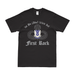 1-503rd Airborne Infantry "First Rock" T-Shirt Tactically Acquired Black Clean Small