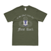 1-503rd Airborne Infantry "First Rock" T-Shirt Tactically Acquired Military Green Distressed Small