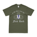 1-503rd Airborne Infantry "First Rock" T-Shirt Tactically Acquired Military Green Clean Small