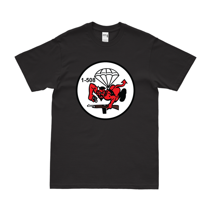 1-508 PIR '1 Fury' Butt Devil Logo T-Shirt Tactically Acquired Black Clean Small