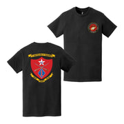 Double-Sided 1/5 Marines Logo USMC Veteran T-Shirt Tactically Acquired   