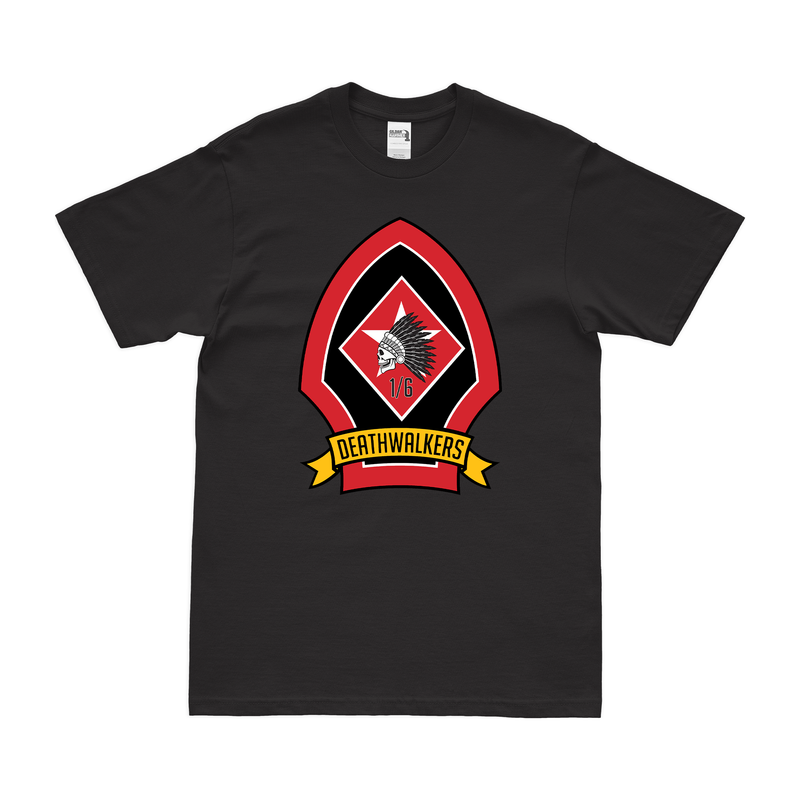1/6 Marines Deathwalkers Logo Emblem Crest T-Shirt