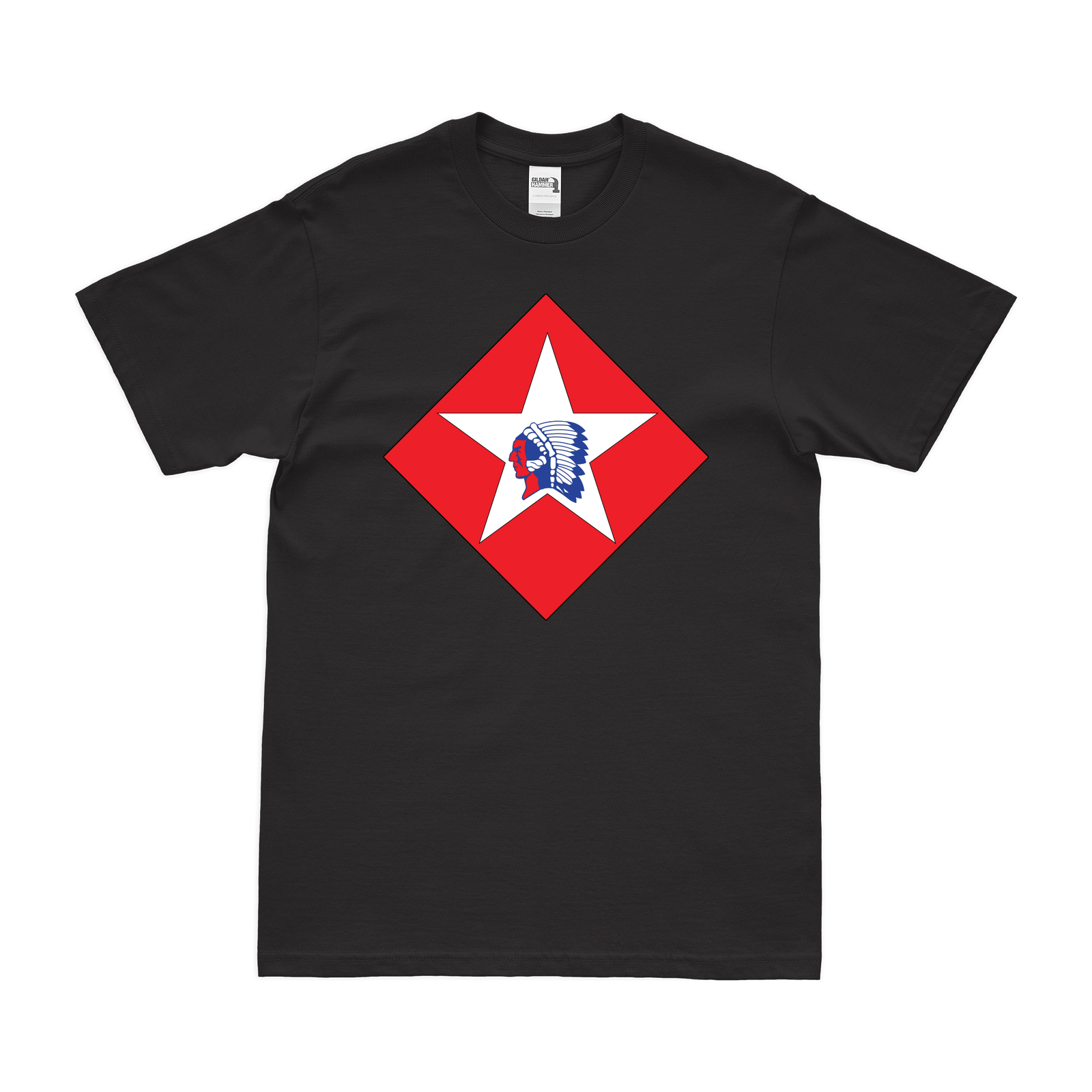 1st Bn 6th Marines (1/6 Marines) Logo T-Shirt Tactically Acquired Small Clean Black