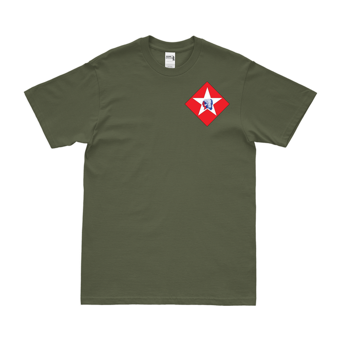 1/6 Marines Logo Left Chest Emblem T-Shirt Tactically Acquired   
