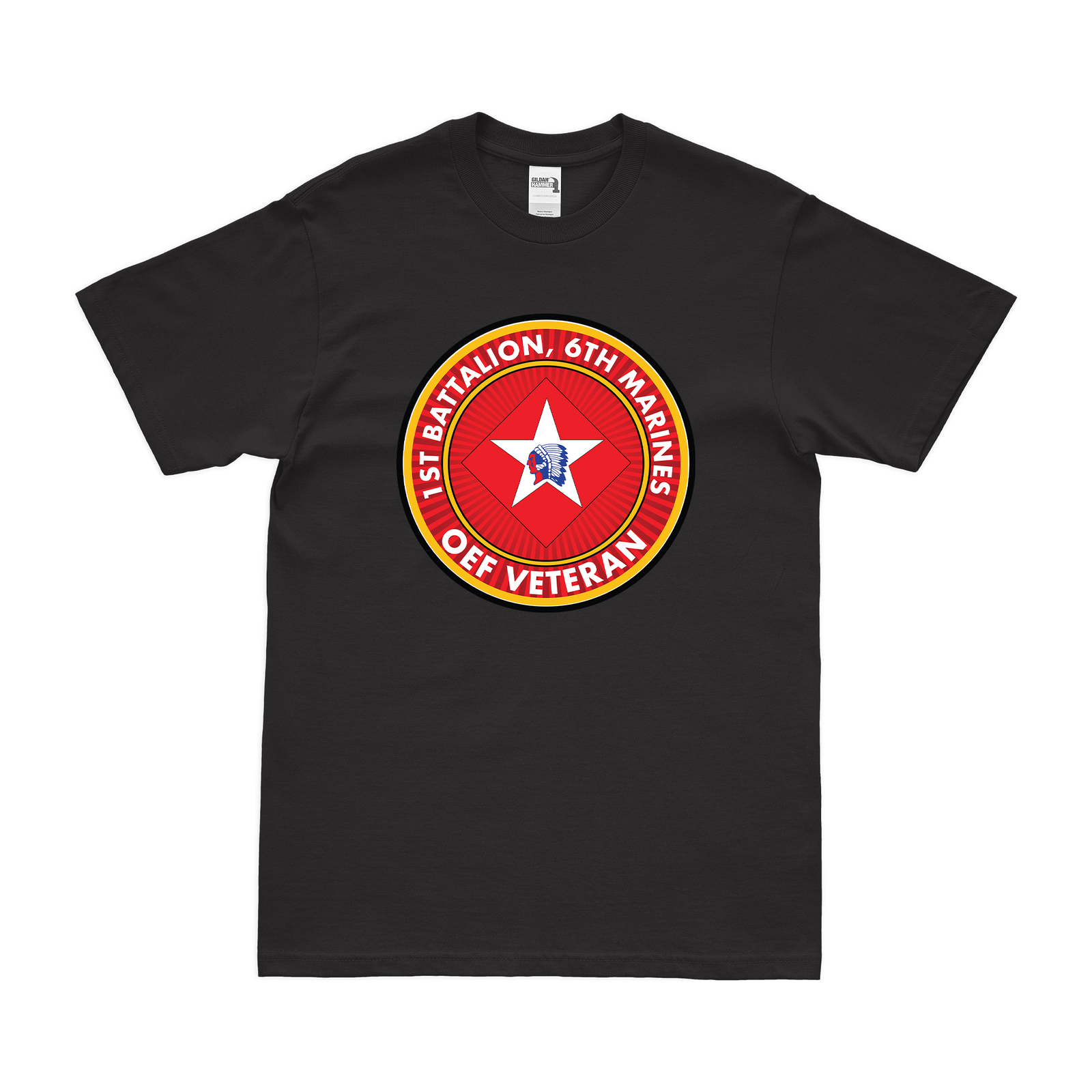 1st Bn 6th Marines (1/6 Marines) OEF Veteran T-Shirt Tactically Acquired Small Clean Black
