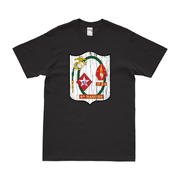 Distressed 1/6 Marines Emblem Crest T-Shirt Tactically Acquired Small Black 