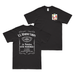 Double-Sided 1/6 Marines Whiskey Label T-Shirt Tactically Acquired Small Black 