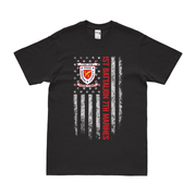 1st Battalion, 7th Marines (1/7 Marines) American Flag T-Shirt Tactically Acquired   