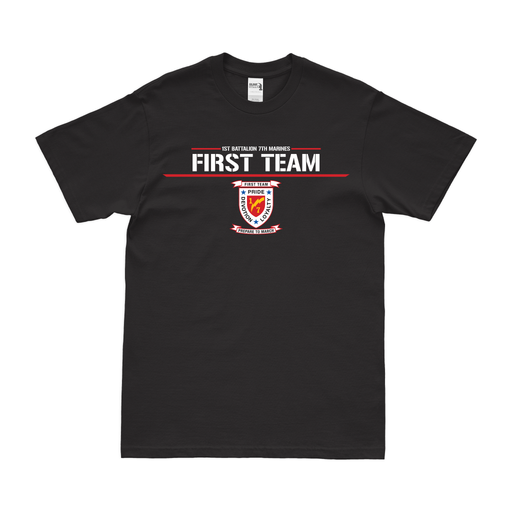 1/7 Marines "First Team" Motto T-Shirt Tactically Acquired   