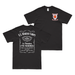 Double-Sided 1/7 Marines Whiskey Label T-Shirt Tactically Acquired Small Black 