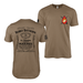 Double-Sided 1/8 Marines Whiskey Label T-Shirt Tactically Acquired Woodland Brown Small