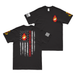 Double-Sided 1/8 Marines American Flag T-Shirt Tactically Acquired Black Small 