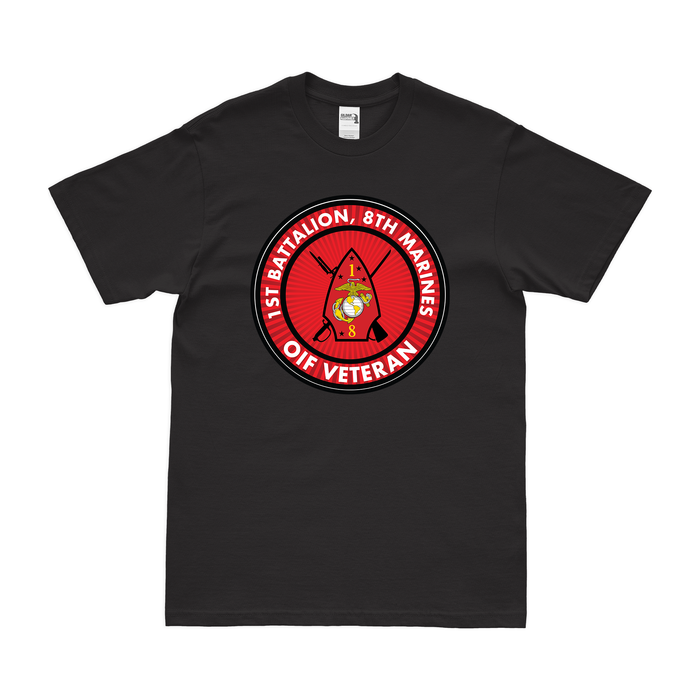 1st Bn 8th Marines (1/8 Marines) OIF Veteran T-Shirt Tactically Acquired   