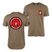 Double-Sided 1/8 Marines World War II T-Shirt Tactically Acquired Woodland Brown Small