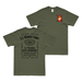 Double-Sided 1/8 Marines Whiskey Label T-Shirt Tactically Acquired Small Military Green 