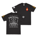 Double-Sided 1/8 Marines Whiskey Label T-Shirt Tactically Acquired Black Small 