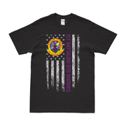 1st Bn 9th Marines (1/9 Marines) American Flag T-Shirt Tactically Acquired Small Black 