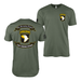 Double-Sided 101st Airborne Division Scroll T-Shirt Tactically Acquired Military Green Small