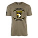 101st Airborne Division Legacy Moto Scroll T-Shirt Tactically Acquired Coyote Brown Small