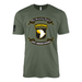 101st Airborne Division Legacy Moto Scroll T-Shirt Tactically Acquired Military Green Small