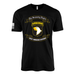 101st Airborne Division Legacy Moto Scroll T-Shirt Tactically Acquired Black Small