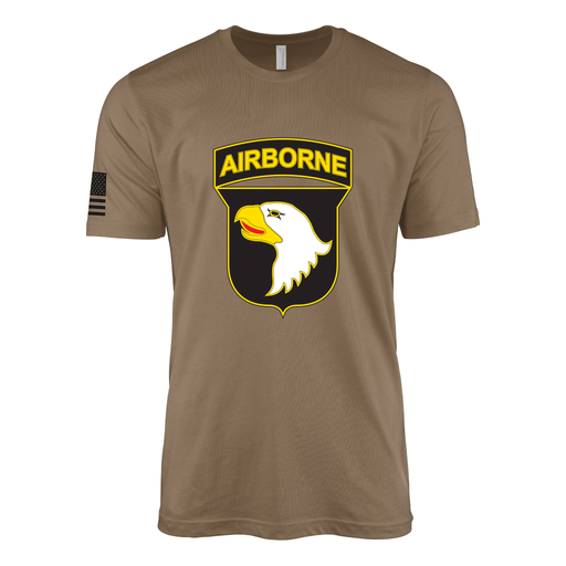 101st Airborne Division CSIB Emblem T-Shirt Tactically Acquired Woodland Brown Small