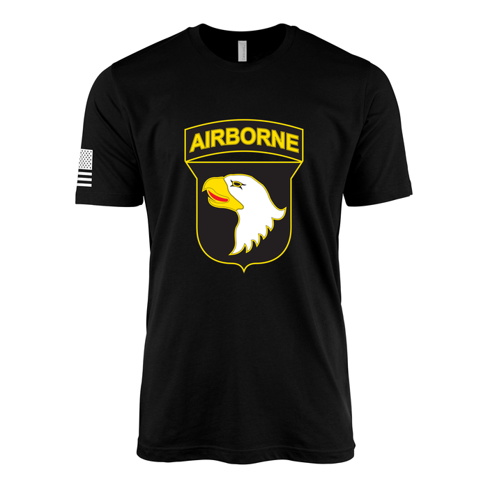 101st Airborne Division CSIB Emblem T-Shirt Tactically Acquired Black Small