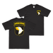 Double-Sided 101st Airborne Division CSIB T-Shirt Tactically Acquired Black Small 