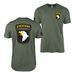 Double-Sided 101st Airborne Division SSI T-Shirt Tactically Acquired Military Green Small