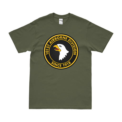 101st Airborne Division Since 1918 Legacy T-Shirt Tactically Acquired Military Green Small 