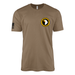 101st Airborne Left Chest Screaming Eagles Emblem T-Shirt Tactically Acquired Woodland Brown Small