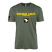 101st Airborne Division Heavy Metal Text T-Shirt Tactically Acquired Military Green Small