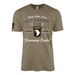 101st Airborne Division Since 1918 Legacy T-Shirt Tactically Acquired Coyote Brown Small