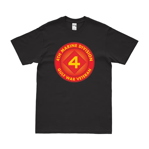 4th Marine Division Gulf War Veteran T-Shirt Tactically Acquired Small Black 