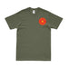 4th Marine Division "Fighting Fourth" Left Chest T-Shirt Tactically Acquired Small Military Green 