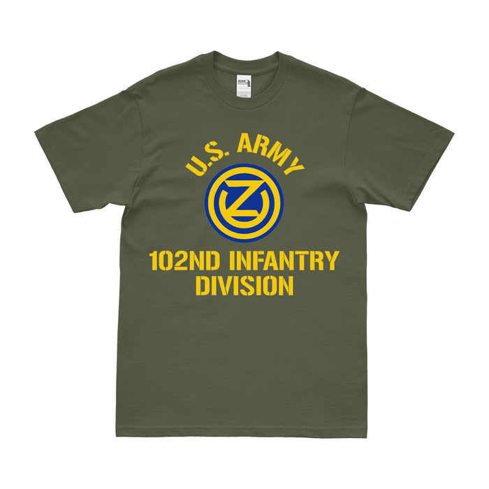 U.S. Army 102nd Infantry Division Legacy T-Shirt Tactically Acquired Small Military Green 