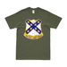 U.S. Army 103rd Infantry Regiment Logo Emblem T-Shirt Tactically Acquired Military Green Distressed Small