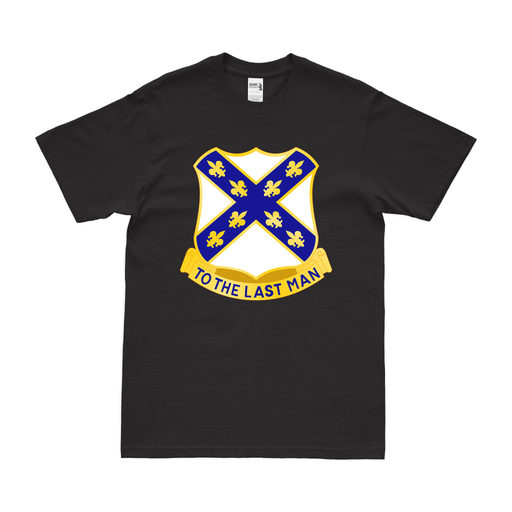 U.S. Army 103rd Infantry Regiment Logo Emblem T-Shirt Tactically Acquired Black Clean Small